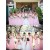 Long Pink Sweetheart Chiffon Wedding Party Dresses Bridesmaid Dresses 3010097