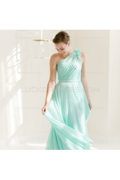 Mint Green Chiffon Long Wedding Guest Dresses Bridesmaid Dresses 3010099