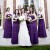 Empire Strapless Long Purple Chiffon Wedding Guest Dresses Bridesmaid Dresses 3010148