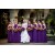 Long Purple Chiffon Plus Size Wedding Guest Dresses Bridesmaid Dresses with Removable Straps 3010150