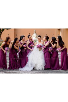 Long Purple Wedding Guest Dresses Bridesmaid Dresses 3010153