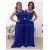Long Blue Lace Chiffon Wedding Guest Dresses Bridesmaid Dresses 3010227
