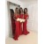 Mermaid Off-the-Shoulder Long Red Lace Wedding Guest Dresses Bridesmaid Dresses 3010228