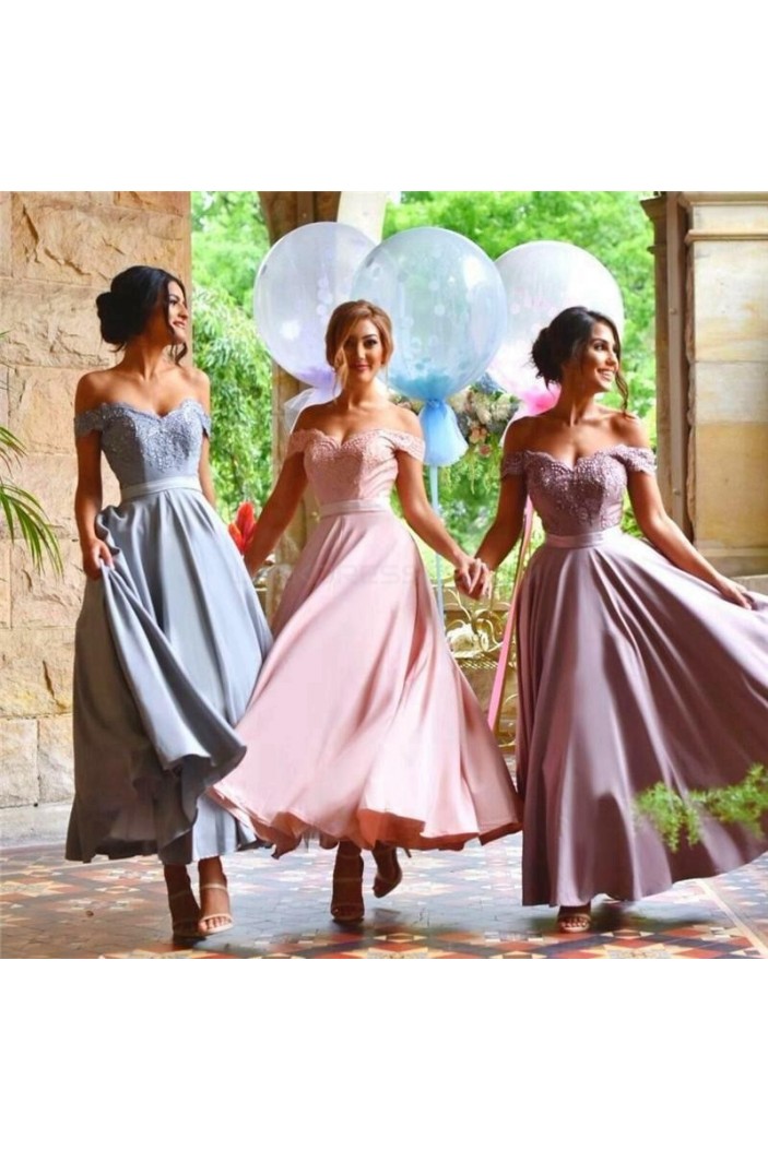 Lace Off-the-Shoulder Wedding Guest Dresses Bridesmaid Dresses 3010269