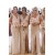 Simple Sheath/Column V-Neck Floor-Length Bridesmaid Dresses 3010274