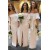 Long White Off-the-Shoulder Bridesmaid Dresses with Slit 3010286