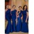 Mermaid One-Shoulder Long Bridesmaid Dresses with Slit 3010293