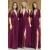 A-Line V-Neck Long Bridesmaid Dresses 3010294