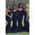 Mermaid Spaghetti Straps Navy Blue Long Bridesmaid Dresses 3010305
