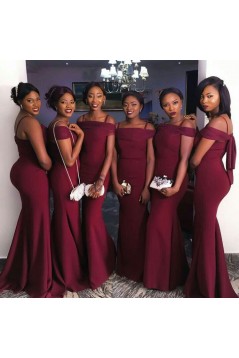 Mermaid Spaghetti Straps Long Bridesmaid Dresses 3010306