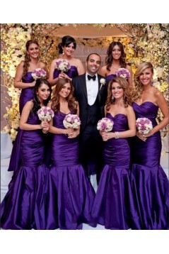 Mermaid Sweetheart Long Bridesmaid Dresses 3010307