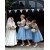 A-Line Lace Long Bridesmaid Dresses 3010328