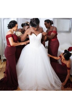 Lace Off-the-Shoulder Bridesmaid Dresses 3010329