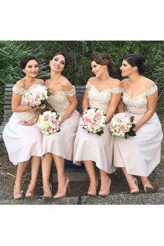 A-Line Lace Off-the-Shoulder Bridesmaid Dresses 3010332