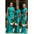 Mermaid One-Shoulder Long Bridesmaid Dresses 3010370