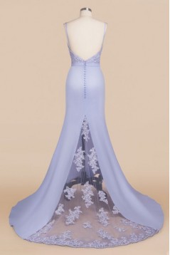 Mermaid Spaghetti Straps Long Lace Bridesmaid Dresses 3010373