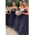 A-Line Spaghetti Straps Long Bridesmaid Dresses 3010391