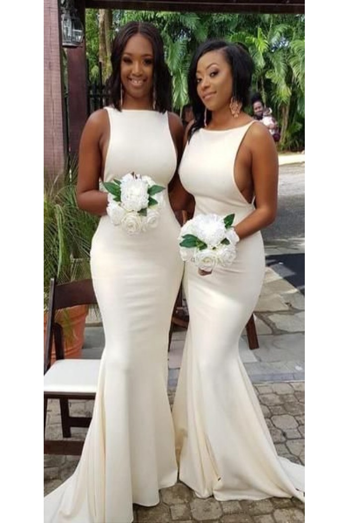 Long Mermaid Floor Length Bridesmaid Dresses 3010478