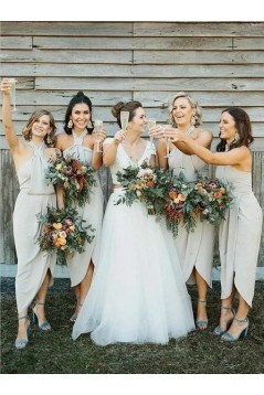 Sheath Halter Bridesmaid Dresses 3010497