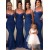 Mermaid Spaghetti Straps Long Floor Length Bridesmaid Dresses 3010524