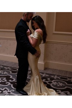 Mermaid Off-the-Shoulder Long Floor Length Bridesmaid Dresses 3010528