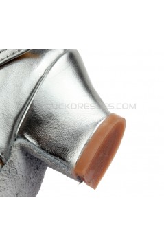 Women's Kids' Silver Sparkling Glitter Flats Latin Modern Dance Shoes Chunky Heels Wedding Party Shoes D601029