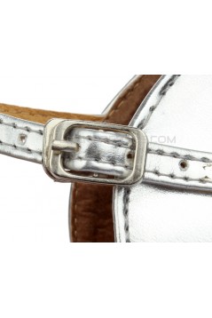 Women's Kids' Silver Sparkling Glitter Flats Latin Salsa T-Strap Dance Shoes Chunky Heels Wedding Party Shoes D601038