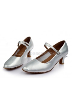 Women's Gold Leatherette Heels Latin Salsa With Ankle Strap Dance Shoes Wedding Party Shoes D602040