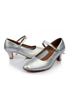 Women's Gold Leatherette Heels Latin Salsa With Ankle Strap Dance Shoes Wedding Party Shoes D602040