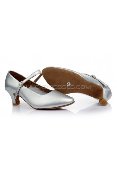 Women's Gold Leatherette Heels Latin Salsa With Ankle Strap Dance Shoes Wedding Party Shoes D602040