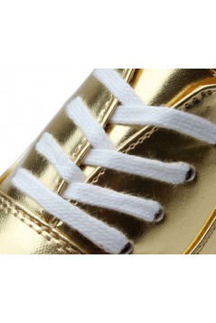 Men's Kids' Gold Leatherette Modern Ballroom Latin Dance Shoes Dance Sneakers Flat Heel D603002