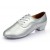 Men's Kids' Silver Leatherette Modern Ballroom Latin Dance Shoes Dance Sneakers Flat Heel D603004
