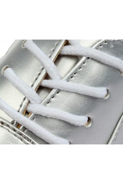 Men's Kids' Silver Leatherette Modern Ballroom Latin Dance Shoes Dance Sneakers Flat Heel D603004