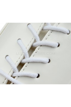 Men's Kids' White Leatherette Modern Ballroom Latin Dance Shoes Dance Sneakers Flat Heel D603006