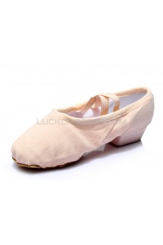 Women's Pink Canvas Dance Shoes Ballet/Latin/Yoga/Dance Sneakers Canvas Flat Heel D604002