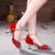 Women's Red Silver Heels Pumps Fashion Latin/Salsa/Ballroom Dance Shoes D801014