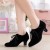 Women's Heels Lace-up Latin Modern Dance Shoes Black Ballroom/Outdoor Dance Shoes D801054