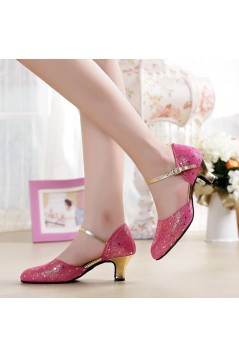 Women's Fashion Soft Top Layer Cow Leather Customized Heels Latin/Salsa/Ballroom/Outdoor Dance Shoes Wedding Shoes D801073