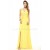 Sheath/Column Halter Long Yellow Beaded Chiffon Prom Evening Formal Party Dresses ED010007