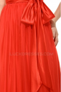 A-Line V-Neck Long Chiffon Prom Evening Formal Party Dresses/Bridesmaid Dresses ED010014