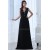A-Line V-Neck Long Beaded Chiffon Prom Evening Formal Party Dresses ED010015
