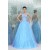 A-Line One-Shoulder Beaded Long Blue Prom Evening Formal Party Dresses ED010024
