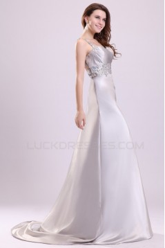 A-Line One-Shoulder Long Beaded Prom Evening Formal Party Dresses ED010028