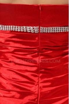 Trumpet/Mermaid Sweetheart Long Red Prom Evening Formal Party Dresses ED010043