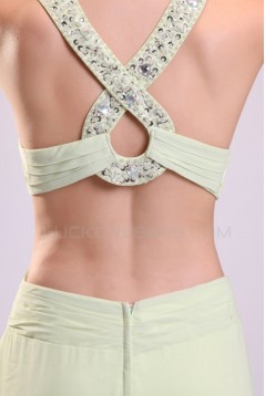 A-Line Beaded Long Chiffon Prom Evening Formal Party Dresses ED010044