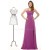 A-Line One-Shoulder Long Beaded Chiffon Prom Evening Formal Party Dresses ED010047