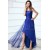 A-Line One-Shoulder Blue Chiffon Prom Evening Formal Party Dresses ED010048