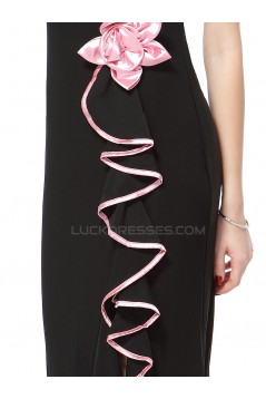 Long Black Spaghetti Strap Prom Evening Formal Party Dresses ED010056