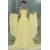 A-Line Strapless Beaded Long Yellow Chiffon Prom Evening Formal Party Dresses ED010061