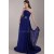 Sheath/Column Strapless Long Blue Chiffon Prom Evening Formal Party Dresses ED010070